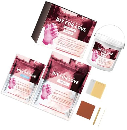 MHADBKH Love Hand Molding Cloni Polvere Set Coppie Scultura a Mano Kit Getti Ricordi Kit Gesso Gesso Anniversario
