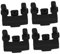 OKUMEYR 4pcs Silicone Air Fryer Tray Bumpers High Temperature Resistant Non Slip Feet for Air Fryer Basket Scratch Prevention Accessories for Home Kitchen and Ovens