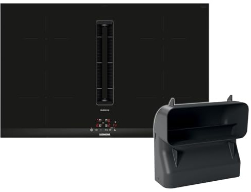 Siemens studioline Set EH877BGA6 Kochfeldabzug Induktion EH877BE15E + Flachkanal HZ9VDSB4