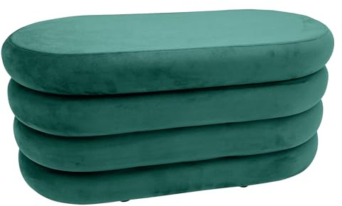 Riess Ambiente Polsterbank Vogue - 85cm - grün - Samt Stauraum Bettbank