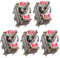 Mintice™ 5 X Interrupteur Inverseur à Bascule momentané Levier en Métal ON/OFF/ON 6 Terminal Pin DPDT Poids Lourd 20A 125V 15A 250V Voiture Moto