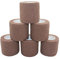 COMOmed selbstklebender verband elastische binde handgelenk bandage pflaster rolle Dog Bandagen Tierische Bandagen Dunkler Teint 5 cm X 6 Bände