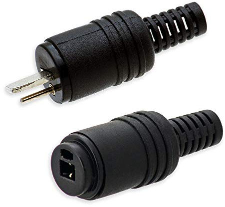 Din 2-pol. Lautsprecher Audio SET 1x LS-Stecker 1x LS-Buchsen schraubbar Adapter Boxenstecker