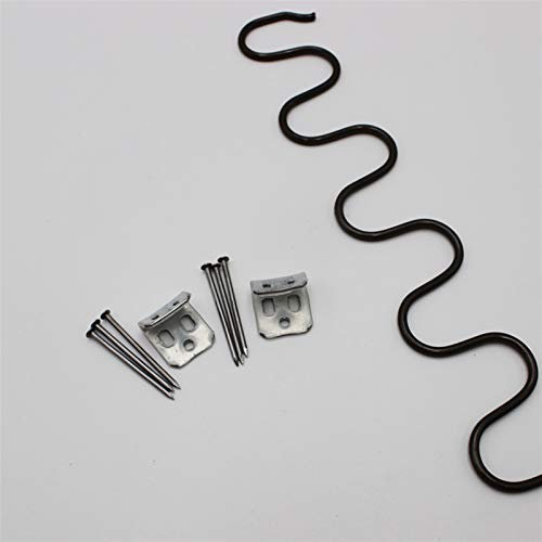 Zxxin-Spring Pins, 80cm Zig Zag Spring, 10pcs, For Furniture Auto Upholstery With 20pcs Clips And 60pcs Nails, Not rusty and durable