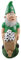 Forever Collectibles UK FOCO EPL FOOTBALL CELTIC FC WHEELBARROW GARDEN GNOME 10.5 ORNAMENT INDOOR/OUTDOOR