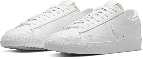 Nike Blazer Low '77, Sneaker Donna, White/White-White-White, 40 EU