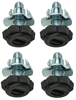 woplus 4 Set Stellteller Stellfuß Möbelfuß Sockel versteller M6 Schraubfüße f.Sockel Möbel mit Einschlagmuttern (M6x21 ⌀Fuß 19mm)