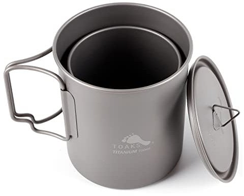 TOAKS Pentola in titanio 750ml e tazza 450ml Combo Set