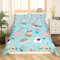 Kinder 135x200 Bettwäscheset Mädchen Alpaka Faultier Bettwäsche Jugendliche Fuchs Einhorn Bettwäscheset Jungs Schlafzimmer Dekor Karikatur Tier Bettbezug Set Regenbogen Schön 2St Weiche Mikrofaser