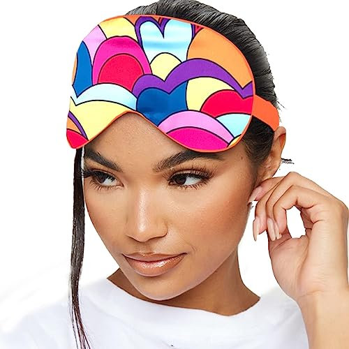 SMUG Satin-Schlafmaske & Augenmaske | Tieftraum-Schlafmasken für Damen & Herren | Weiche Schlafmaske zur Pflege der Haut und zur Reduzierung von Augenringen | Augen-Schlafmaske | Lucy in The Sky