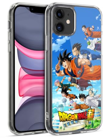 Head Case Designs Officially Licensed Dragon Ball Super Group Universe Survival Arc Gel Case [Military Grade Protection] Compatible with Apple iPhone 11 and Compatible with MagSafe