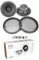 KIT Set pour Focal Auditor ACX-165 ACX165 2 Enceintes coaxiales 2 Voies 16,5 cm 165 mm 6,5 60 Watts rms et 120 Watts Max 4 ohm 91,5 DB, la Paire + grilles et 5 Stickers Cadeau