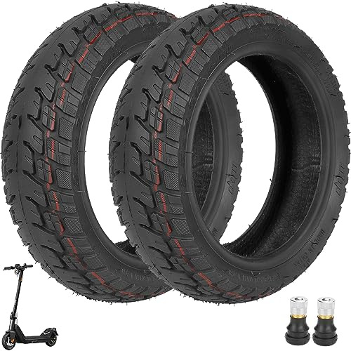 VOLOHAS 9,5 x 2,50 schlauchlose Reifen für NIU KQI3/KQI3 Pro Elektroroller, Offroad-Reifen, Ersatzreifen, verschleißfest, vorne / hinten, Ventil (2 Stück)