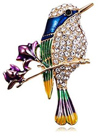 Vogel Tier Broschen Männer Frauen Metall Emaille Vögel Brosche Pins Bankett Hochzeit Zubehör Geschenk Durable