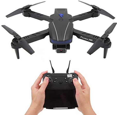 Dron Plegable con Cámara Dual 4K HD para Adultos, Retención de Altitud, Modo sin Cabeza, Detección de Gravedad, Drones con Cámara para Adultos/Principiantes, Regalos para Niñas