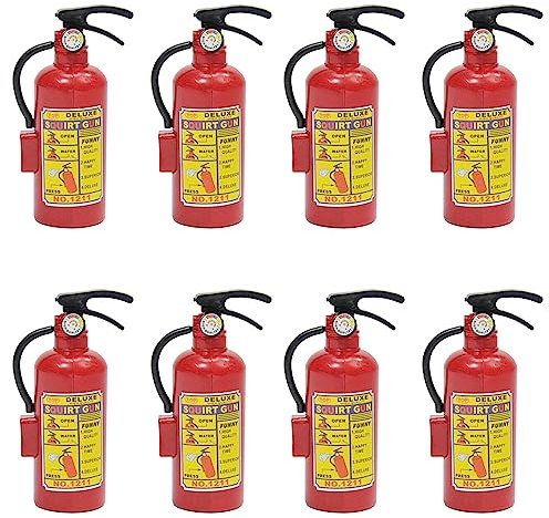 8 Piezas Pistola de Agua de Extintor,Extintor de Incendios de Juguete para Niños,Summer Swimming Water Spray Machine Juego Pistola de Agua DIY Summer Play Juguetes Pequeños