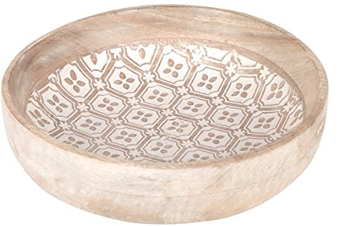 ROCKING GIFTS Bandeja Vaciabolsillos Redonda Madera 25 cm