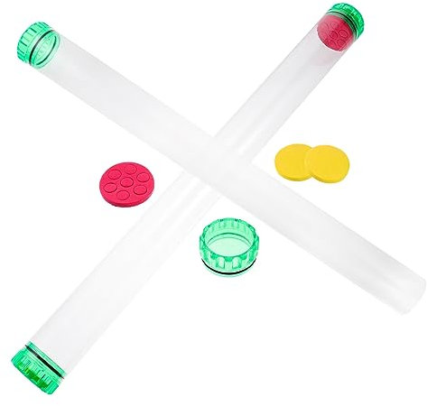 YARNOW 2pcs Large Pvc Fishing Floats Tubes Fishing Dobber Buckets Floats Storage Containers Accessories for Outdoor Anglers Random Color