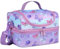 Kasgo Lunch Bag for Kids, Cute Insulated Lunch Box Bag for Boys and Girls Dual Compartments Cooler Bag with Detachable Adjustable Shoulder Strap, Butterflies