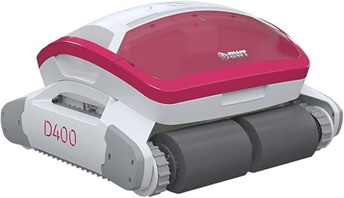 Suinga Pool Roboter D400. Bodenreinigung Von Pools Bis 10 m. Beste Filterleistung. Smart Navigation. Pinke Led-Beleuchtung