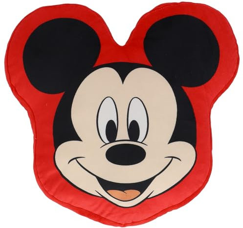 Disney - Coussin 3D Mickey Mouse Disney Enfant - Décoration Chambre - Accessoire Lit