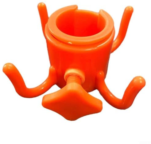 Crochet portable pour parasol de plage pour un rangement pratique lors de vos excursions à la plage (orange)