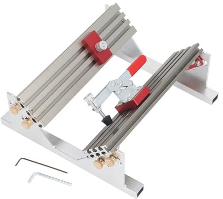 Schubladenklemmen-Gleitpositionierer, 1/2 Zoll-16 Zoll verstellbarer Schubladenvorrichtungspositionierer aus Aluminiumlegierung für Fräs-Tischkreissägen