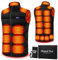 Heated Vest, 23 Heating Zones, Men's Heated Vest with 20000mah 7.4V Battery Pack, Washable，Rechargeable