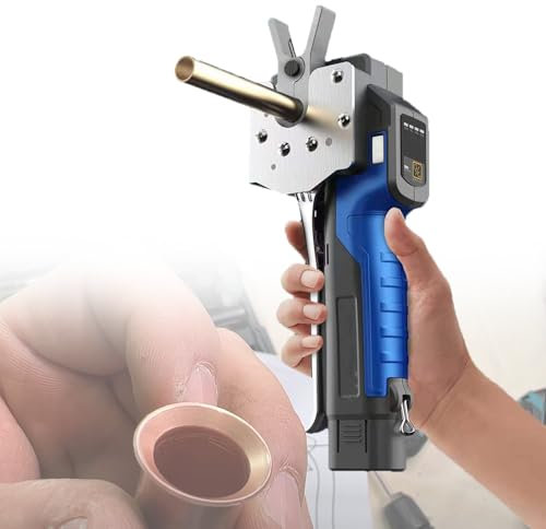 VNATWGOO Outil D'éVasement éLectrique, Kit D'éVasement éLectrique Portatif, pour RéParation Automobile Et Climatisation Domestique, Machine à éVaser Rechargeable,C