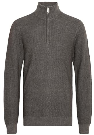 Blend BHGomaza Herren Strickpullover Troyer Feinstrick Pullover