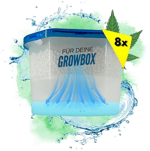 TronicXL 8 Luftentfeuchter 500ml für Growbox Grower Grow Anbau Zubehör Box Boxen Granulat Raumentfeuchter Entfeuchter Growzelt Zelt Zelte Zimmergewächshaus Klima