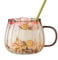Tazas de vidrio transparente con forma de calabaza con asa, 400 ml, tazas de té de vidrio - Tazas transparentes en forma de calabaza | Vajilla de lujo para agua caliente, café, refrescos, agua