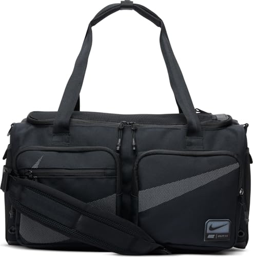 Nike Utility Power 2.0 Sporttasche (Klein, 31 L), Black/Black/Dk Smoke Grey, HF0654-010, MISC