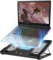 DEPGI Laptop Cooling Pad, for 14–17.3 Inch Laptops, Laptop Cooling Stand with 14cm Movable Fan, 8 RGB Light Modes, 2 Music Sync Effects, Auto Temp Sensor & 3-Speed Manual Control, Ultra Quiet ≤40dB