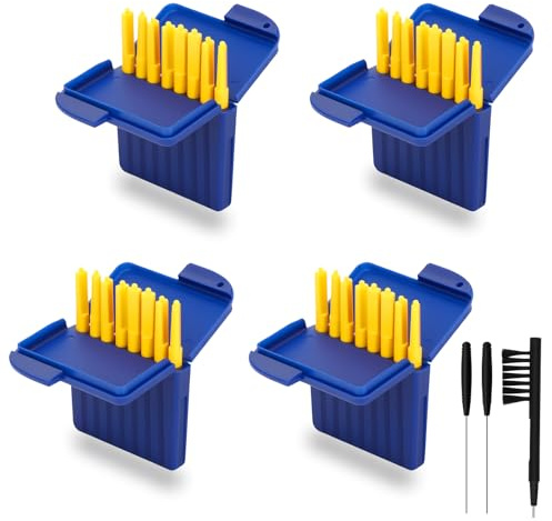 35 Pcs Hearing Aid Cleaning Kits for Starkey, 32 Hearing Aid Wax Guards Filters with 1 Cleaning Brush and 2 Cleaning The Rod
