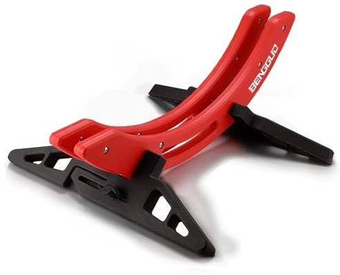alouweekuky Support Vélo Sol Range 25-80mm, Largeur Réglable VTT Râtelier Vélo Support Stationnement Assemblé Pneu Avant Arrière Vélo Route Antidérapant Vélo Course