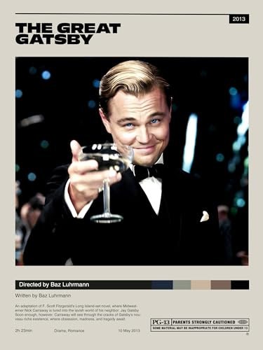 The Great Gatsby - Minimalist Poster cm. 30 x 40 cm