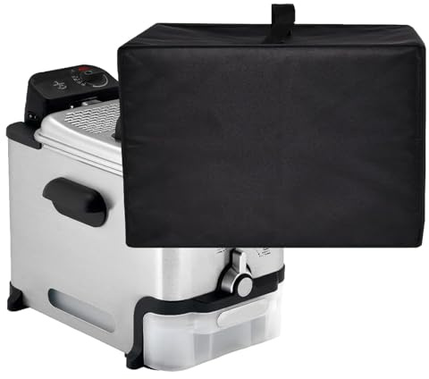 Depisuta Housse de Protection pour Friteuse, 35 X 40 X 31 Cm, Imperméable, Oxford, Housse de Protection pour Friteuse, Anti-poussière pour en Acier Inoxydable de 3,5 L