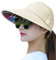 Metyou Sun Hats Women Summer Hat Outdoor UV Protection Wide Large Brim Cap Beach Visor Caps Foldable (Beige)