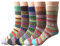 5 Pairs Womens Socks Wool Thermal Warm Knitting Ladies Socks for Winter, One Size, Mix 1
