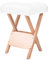 vidaXL Massage Hocker Dickem Sitz Klapphocker Arbeitshocker Klappstuhl Hocker Sitzhocker Polsterhocker für Massageliege Therapieliege 12cm Weiß