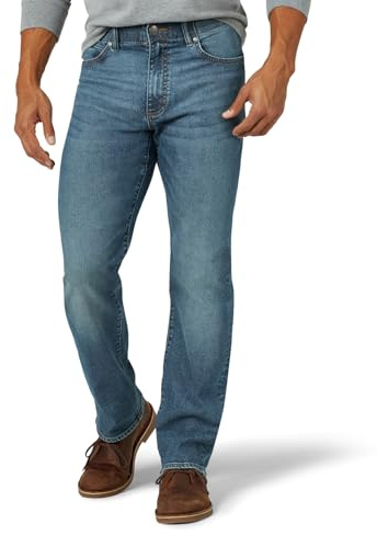 Lee Men's Extreme Motion Regular Straight Jean Thompson 36W x 30L
