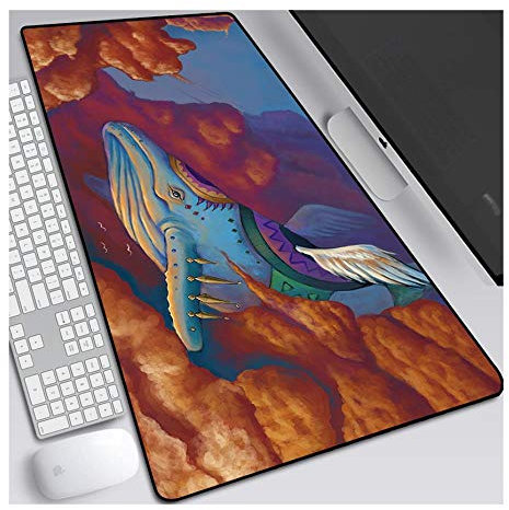 Tapis de Souris Anime The Legend of Zelda 800x300mm, Tapis de Souris Clavier, Tapis de Souris de Jeu Professionnel XXL Grand étendu, pour Ordinateur PC, U