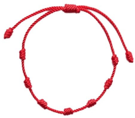 Underleaf Red Braided String Bracelets for Protection and Luck Handmade Bead Clasp Red Rope Cord Thread Bracelet Friendship Jewelry