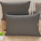 PETTI Artigiani Italiani - Coppia di Federe Cuscino 50x80 cm in Microfibra, Cuscini Arredo Camera da Letto, Divano, Set 2 Fodere Copricuscino, Federa Tinta Unita Grigio, 100% Made in Italy