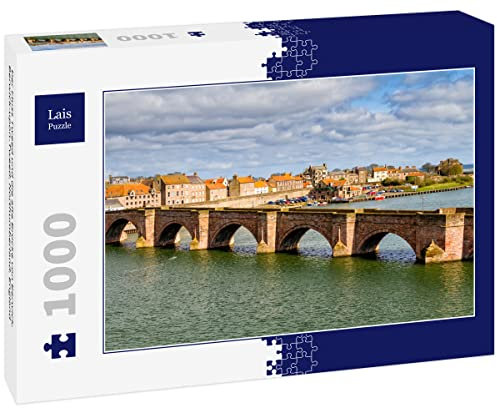 Lais Jigsaw Puzzle The river Tweed and the old bridge of Berwick, Berwick-upon-Tweed, Northumberland, England 1000 Pieces