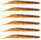 THKFISH Angelköder Gummifische Set Zander Köder Angelwürmer Weichplastik Farbe 5-90mm-8Stück