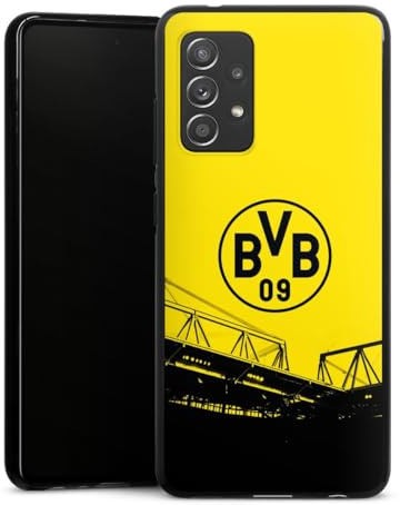 Silikon Hülle kompatibel mit Samsung Galaxy A52s 5G Case schwarz Handyhülle Borussia Dortmund BVB Fanartikel