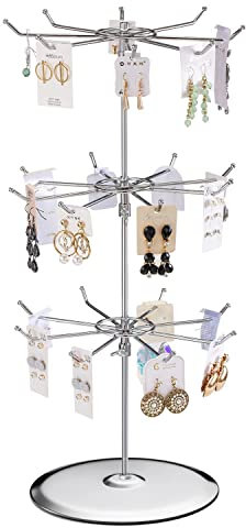 POLMART drehbare Verkäuferständer, Metall , mit 24 Haken