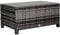 Outsunny Garten Beistelltisch Couchtisch Gartentisch Balkontisch Polyrattan Grau 85 x 50 x 39 cm